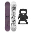 GNU Scorp Mens Snowboard 2027 with Bent Metal Joint Bindings Snowboard Package - Black