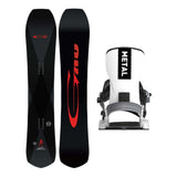 GNU Turbo Gremlin Mens Snowboard 2027 with Bent Metal T-Zero Bindings Snowboard Package - White