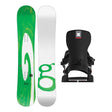 GNU Wagyu Mens Snowboard 2027 with Bent Metal Transfer Bindings Snowboard Package - Black