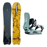 K2 Excavator Adult Snowboard 2027 with Network Bindings Snowboard Package - Moss