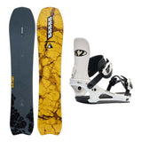 K2 Excavator Adult Snowboard 2027 with Network Bindings Snowboard Package - White