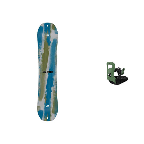 K2 Lil Mini Snowboard Youth 2027 with Lil Mini Bindings Snowboard Package