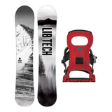 Lib Tech Cold Brew Mens Snowboard 2027 with Bent Metal Joint Bindings Snowboard Package - Red