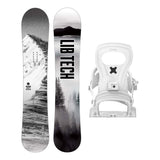 Lib Tech Cold Brew Mens Snowboard 2027 with Bent Metal Joint Bindings Snowboard Package - White
