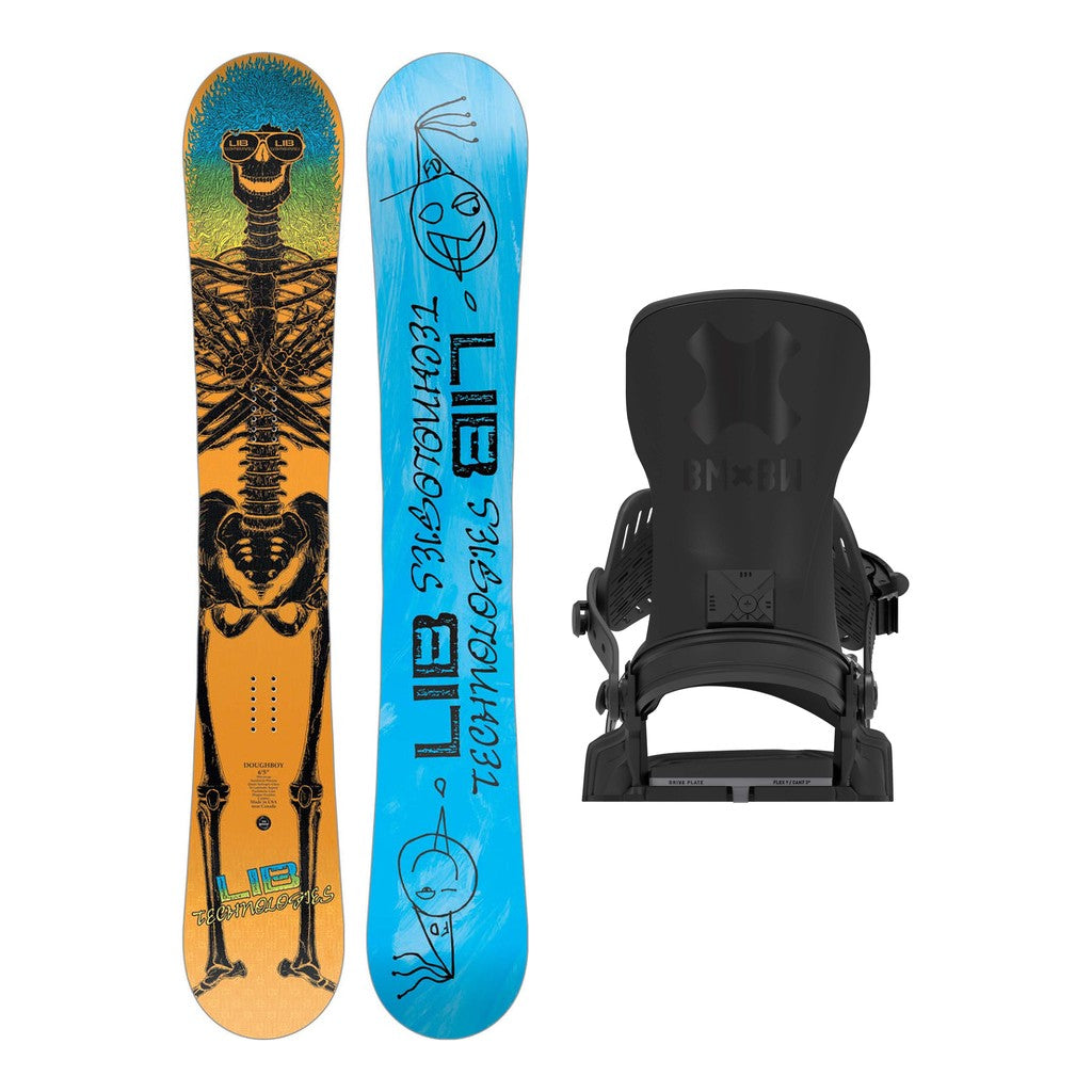 Lib Tech Doughboy Mens Snowboard 2027 with Bent Metal Transfer Pro Bindings Snowboard Package