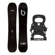Lib Tech DPR Mens Snowboard 2027 with Bent Metal Joint Bindings Snowboard Package - Black
