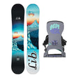 Lib Tech Glider Womens Snowboard 2027 with Bent Metal Stylist Bindings Snowboard Package - Grey