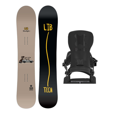 Lib Tech Lib Rig Mens Snowboard 2027 with Bent Metal Transfer Pro Bindings Snowboard Package