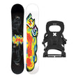 Lib Tech Off Ramp Mens Snowboard 2027 with Bent Metal Joint Bindings Snowboard Package - Black