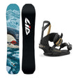 Lib Tech Orca II Mens Snowboard 2027 with Falcor Bindings Snowboard Package - Black