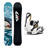 Lib Tech Orca II Mens Snowboard 2027 with Falcor Bindings Snowboard Package - White