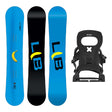 Lib Tech Skate Banana Mens Snowboard 2027 with Bent Metal Joint Bindings Snowboard Package - Black