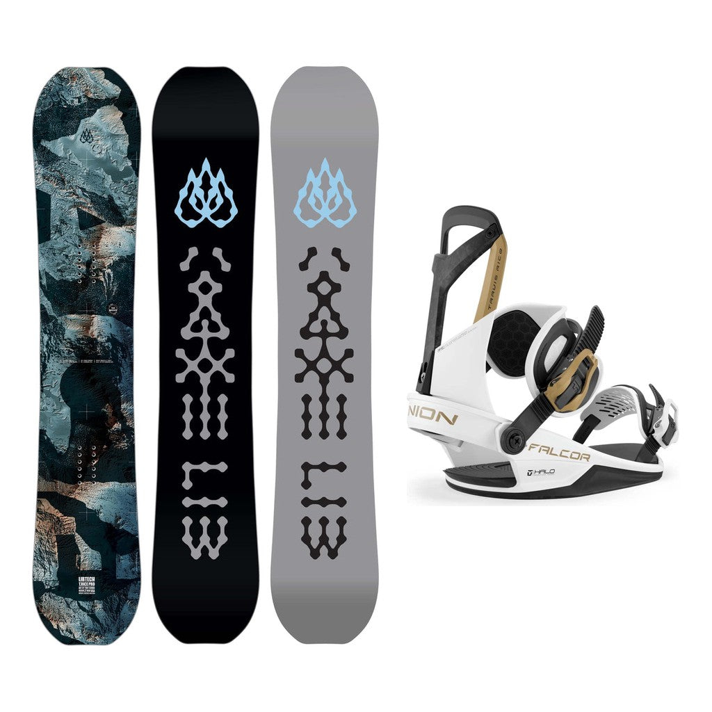 Lib Tech T.Rice Pro Mens Snowboard 2027 with Falcor Bindings Snowboard Package - White