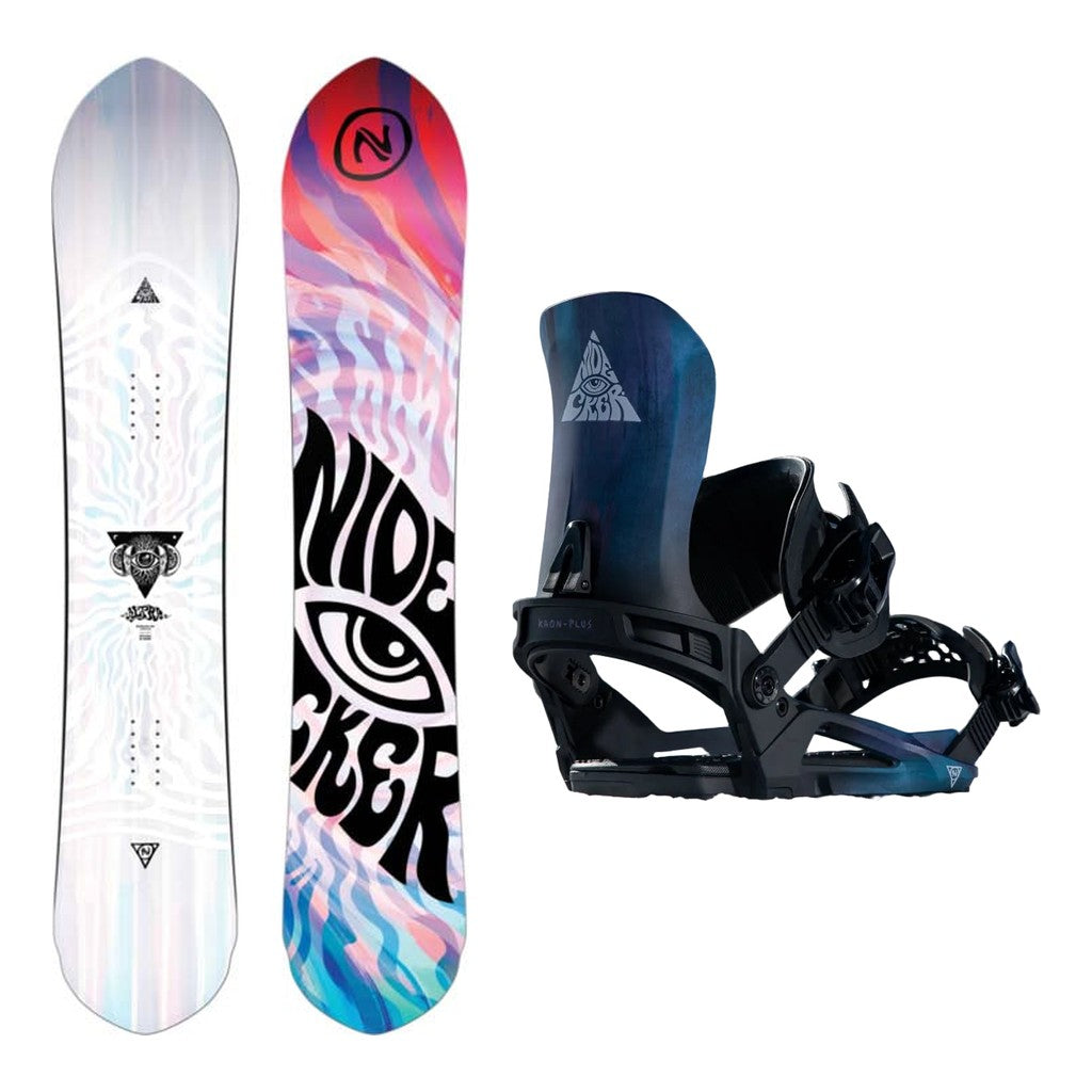 Nidecker Alpha Mens Snowboard 2027 with Kaon Plus Bindings Snowboard Package