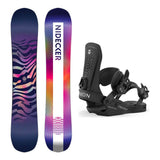 Nidecker Astral Womens Snowboard 2027 with Trilogy Bindings Snowboard Package - Black
