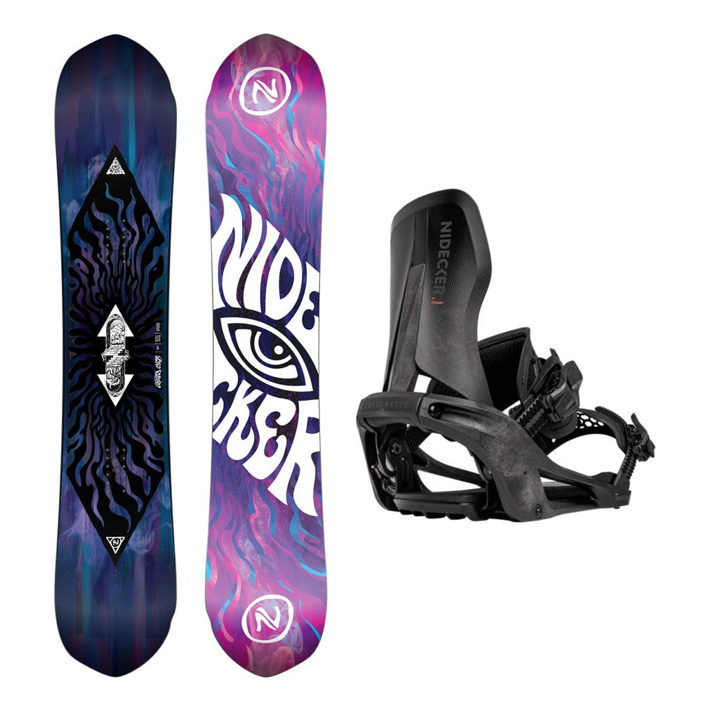 Nidecker Gamma APX Mens Snowboard 2027 with Carbon Supermatic Bindings Snowboard Package