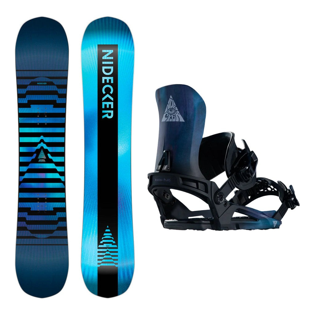 Nidecker Merc Mens Snowboard 2027 with Kaon Plus Bindings Snowboard Package