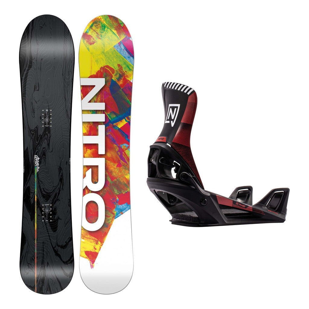 Nitro Alternator FX Mens Snowboard 2027 with Step-On Bindings Snowboard Package - OG