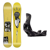 Nitro Alternator Mens Snowboard 2027 with Step-On Bindings Snowboard Package - Black