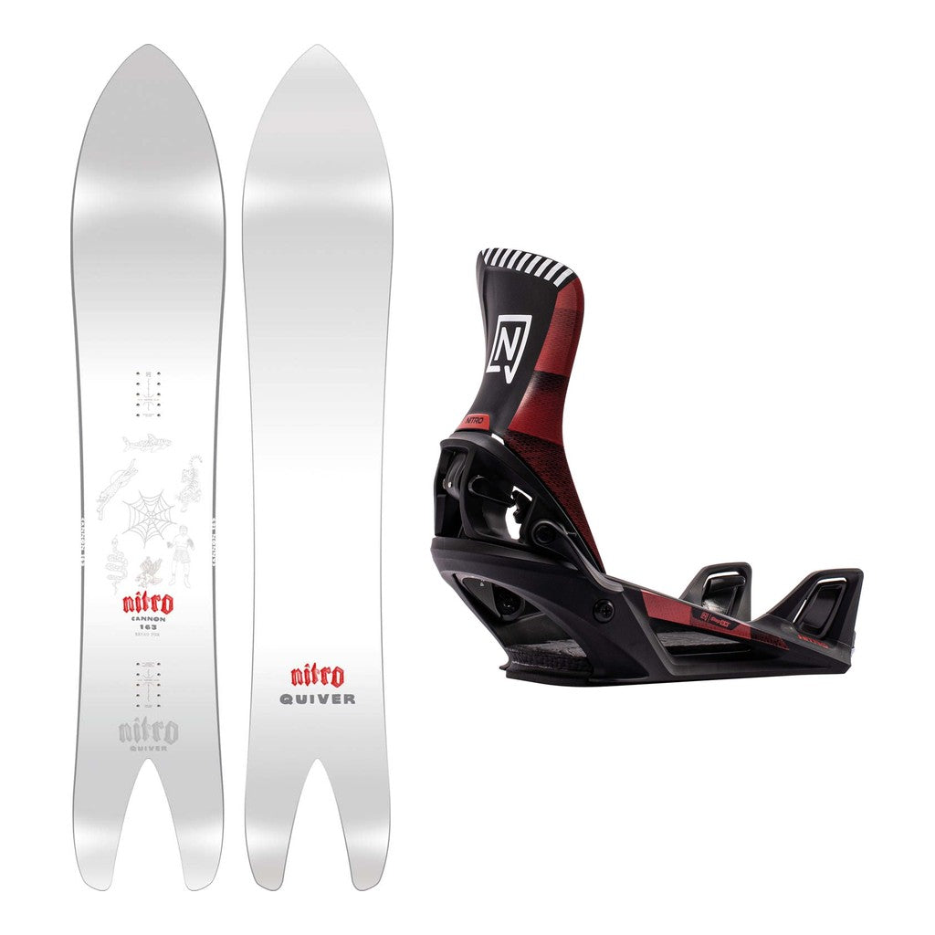 Nitro Cannon Mens Snowboard 2027 with Step-On Bindings Snowboard Package - OG