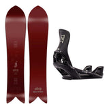 Nitro Fintwin Adult Snowboard 2027 with Step-On Bindings Snowboard Package - Black