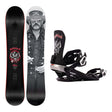 Nitro Phase X Motorhead Mens Snowboard 2027 with One x Motorhead Bindings Snowboard Package