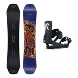 Ride Benchwarmer Adult Snowboard 2027 with Drone Bindings Snowboard Package - Black