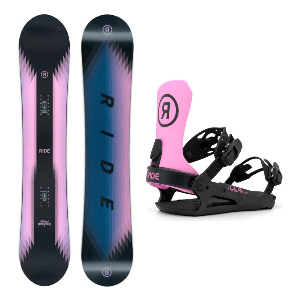 Ride Heartbreaker Womens Snowboard 2027 with CL-4 Bindings Snowboard Package
