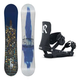 Ride Kink Mens Snowboard 2027 with Specter Bindings Snowboard Package - Black