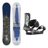 Ride Kink Mens Snowboard 2027 with Specter Bindings Snowboard Package - Gunmetal