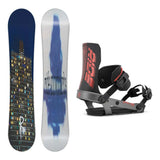 Ride Kink Mens Snowboard 2027 with Specter Bindings Snowboard Package - Red