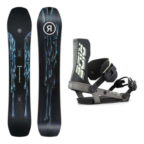 Ride Smokescreen Mens Snowboard 2027 with Specter Bindings Snowboard Package - Gunmetal