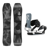 Ride Warpig Adult Snowboard 2027 with Drone Bindings Snowboard Package - Silver