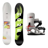 Rome Service Dog Mens Snowboard 2027 with Volt FASE Bindings Snowboard Package - Stone