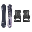 Salomon Abstract Adult Snowboard 2027 with District Bindings Snowboard Package - Black