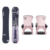 Salomon Abstract Adult Snowboard 2027 with District Bindings Snowboard Package - Icy Pink