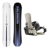 Salomon Assassin Mens Snowboard 2027 with XA Supermatic Bindings Snowboard Package - Rainy Day