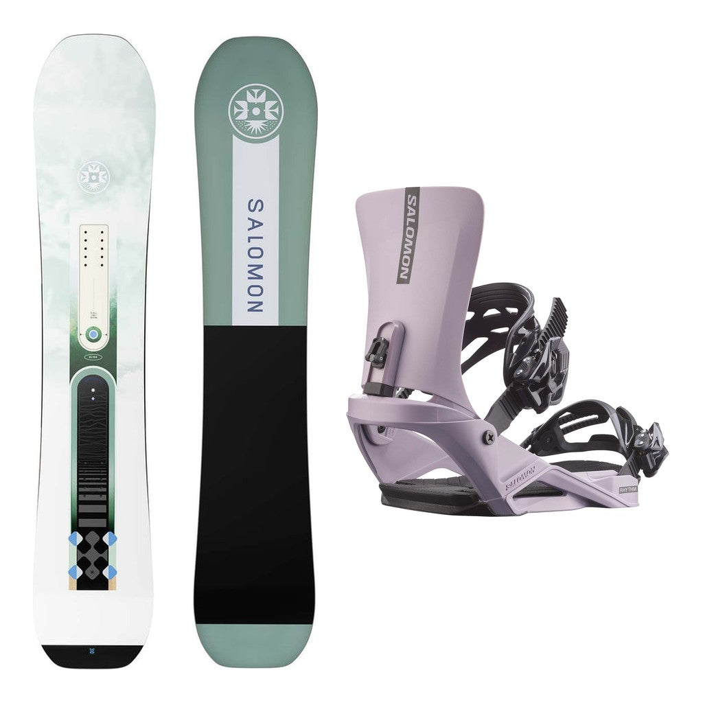 Salomon Bliss Womens Snowboard 2027 with Rhythm Bindings Snowboard Package - Nirvana