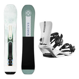 Salomon Bliss Womens Snowboard 2027 with Rhythm Bindings Snowboard Package - White