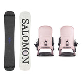 Salomon Craft Ltd Mens Snowboard 2027 with EDB Bindings Snowboard Package - Icy Pink
