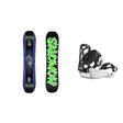 Salomon Grail Kids Snowboard 2027 with Goodtime Snowboard Bindings Kids Bindings Snowboard Package - Black