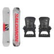 Salomon Huck Knife Mens Snowboard 2027 with District Bindings Snowboard Package - Black
