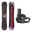 Salomon No Drama Womens Snowboard 2027 with XA Supermatic Bindings Snowboard Package - Black