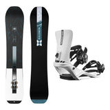 Salomon Sight Mens Snowboard 2027 with Rhythm Bindings Snowboard Package - White