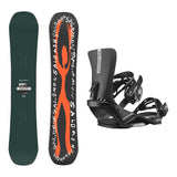 Salomon Sleepwalker Mens Snowboard 2027 with Rhythm Bindings Snowboard Package - Black