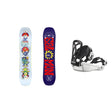 Salomon Team Kids Snowboard 2027 with Goodtime Snowboard Bindings Kids Bindings Snowboard Package - Black