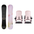 Salomon Wonder Womens Snowboard 2027 with EDB Bindings Snowboard Package - Icy Pink
