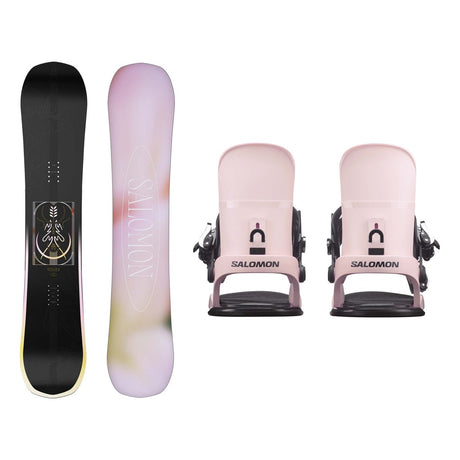 Salomon Wonder Womens Snowboard 2027 with EDB Bindings Snowboard Package - Icy Pink