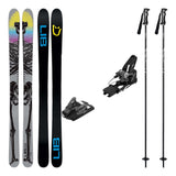Lib Tech Hemi 102 Mens Skis 2027 with Strive 14 Bindings Ski Package - Black/Gunmetal