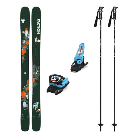 Faction Prodigy 2 Capsule Adult Skis 2027 with Griffon 13 ID Bindings Ski Package - Black/Light Blue
